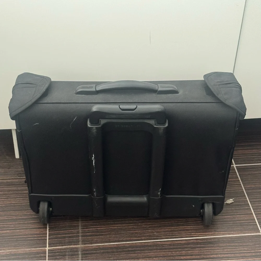 Tumi Black Travel Rolling Garment Bag Suitcase